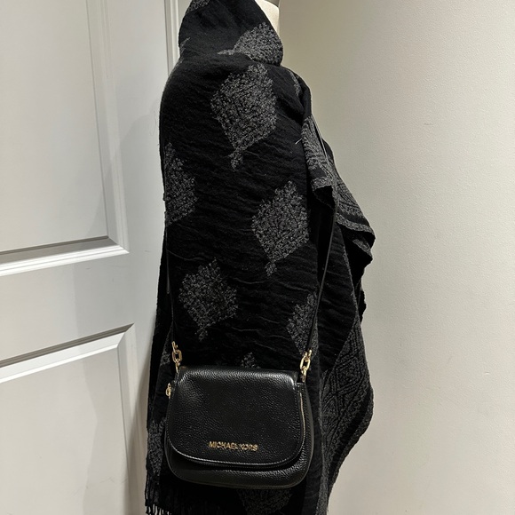 Michael Kors Black Pebbled Leather Crossbody Bag - Picture 2 of 10